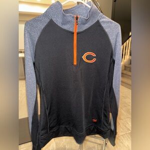 PINK Victoria's Secret Chicago Bears Quarter-Zip Pullover